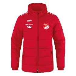 Coachjacke Team mit Kapuze rot